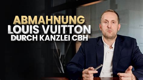 abmahnung louis vuitton|Soforthlfe bei Louis Vuitton Abmahnung von CBH RAe.